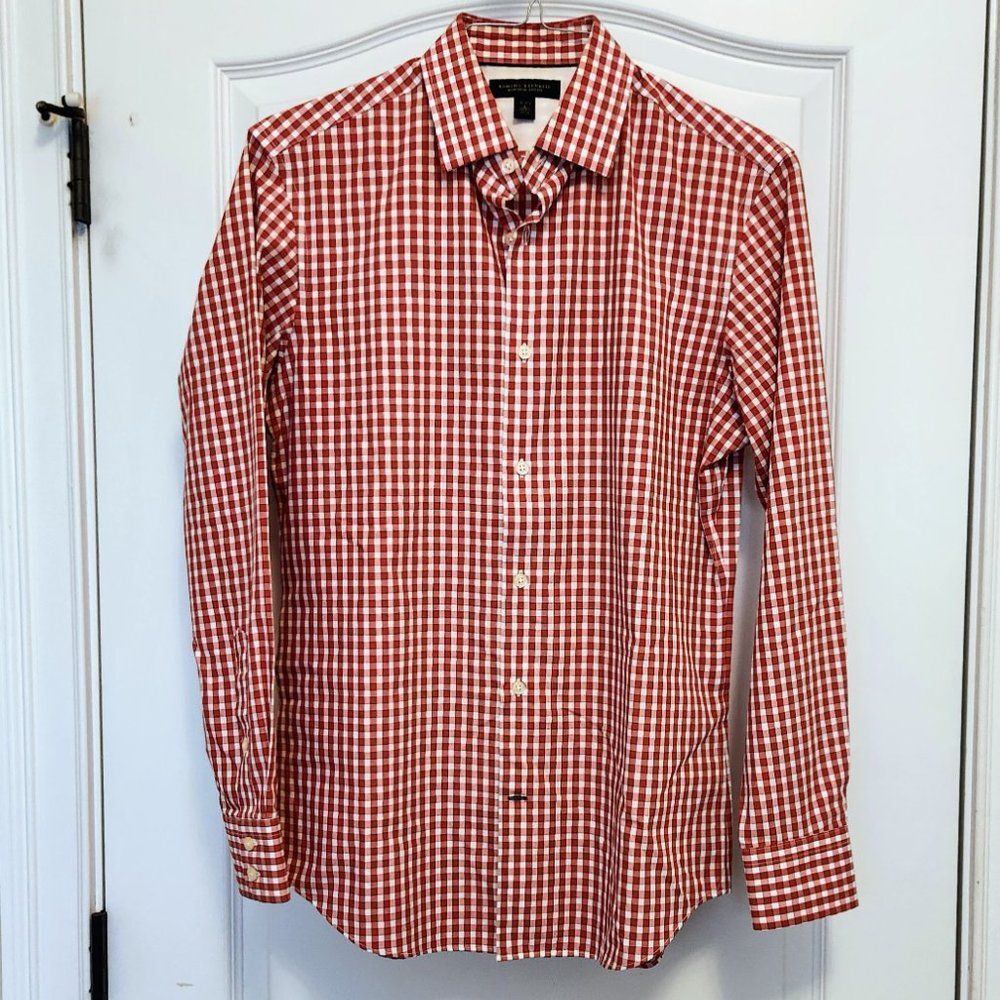 Banana Republic LS Shirt Red Check Small